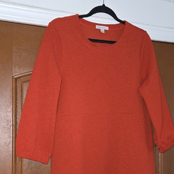 Free Assembly Elegant Orange Red Women's Dress Size Medium - Picture 3 of 5